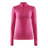 Core Dry Active Comfort Half-Zip Haut Manches Longues Femmes-Bleu Foncé