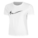 Vêtements Nike Nike Dri-Fit One Swoosh Maillot De Course Femmes-Blanc