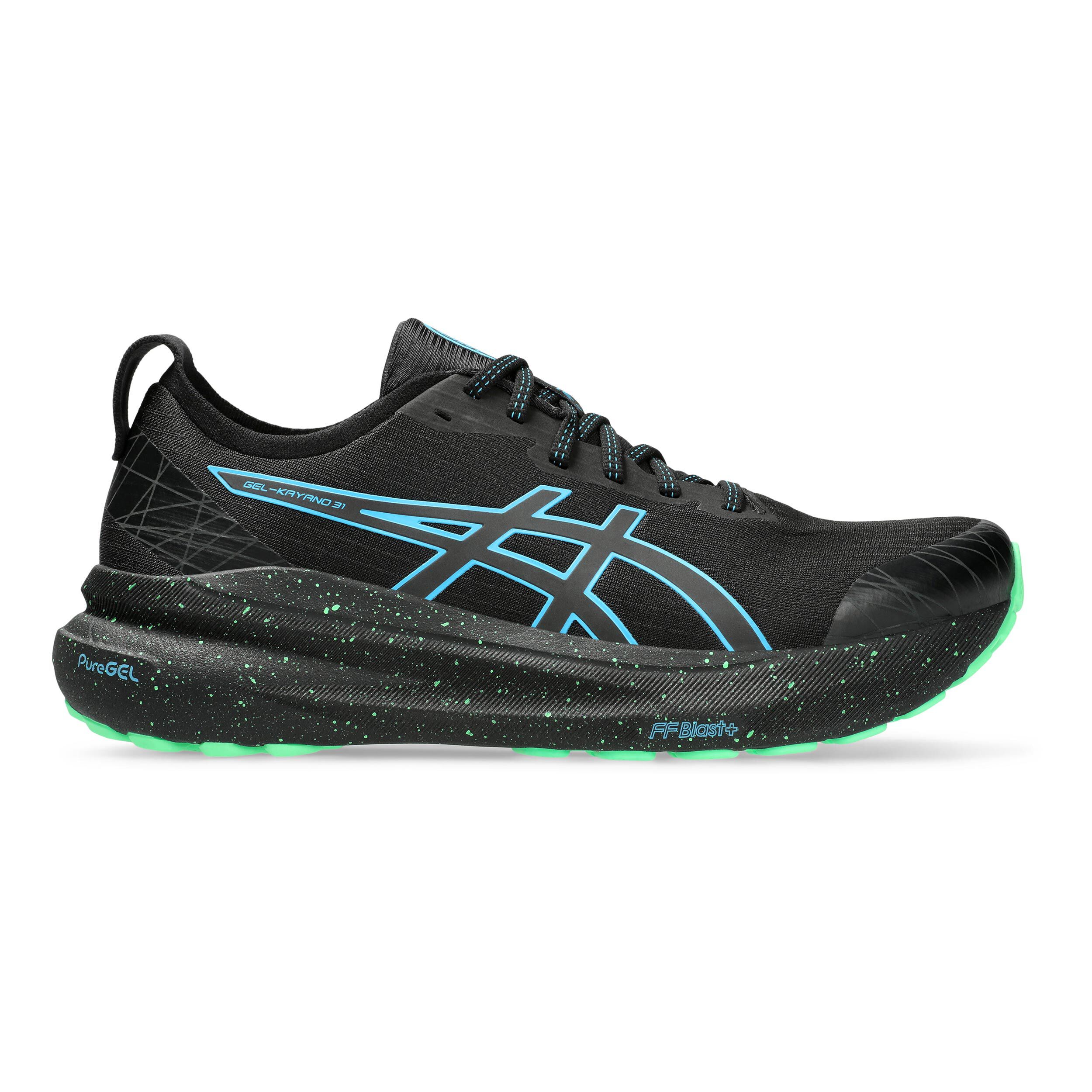 Gel Kayano 31 Lite Show Chaussure De Running Avec Stabilisateurs Hommes Noir Bleu
