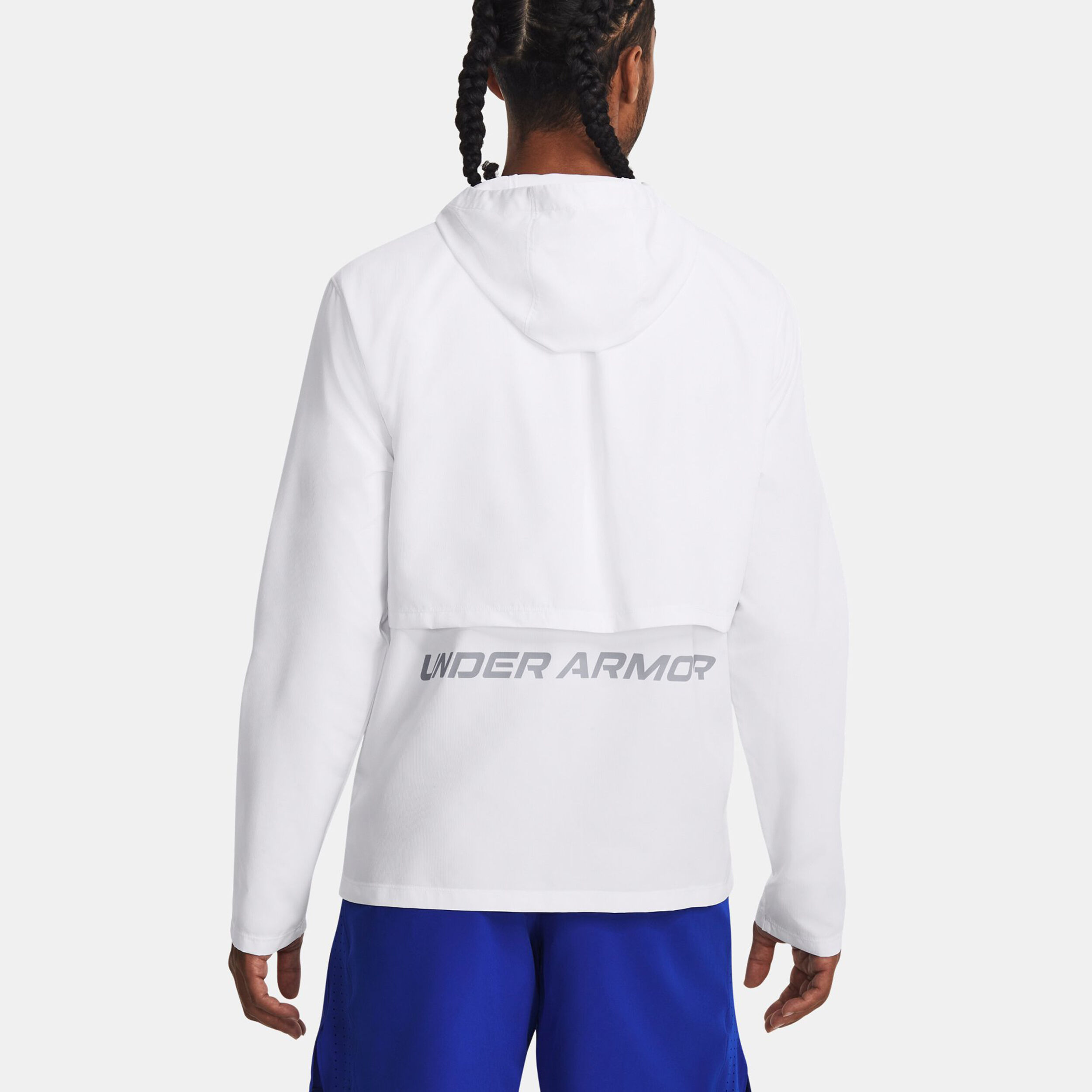 Acheter Under Armour Storm Run Hooded Veste Running Hommes Blanc en ligne Running Point FR