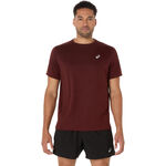 Vêtements ASICS ASICS Core Maillot De Course Hommes-Rouge Vin