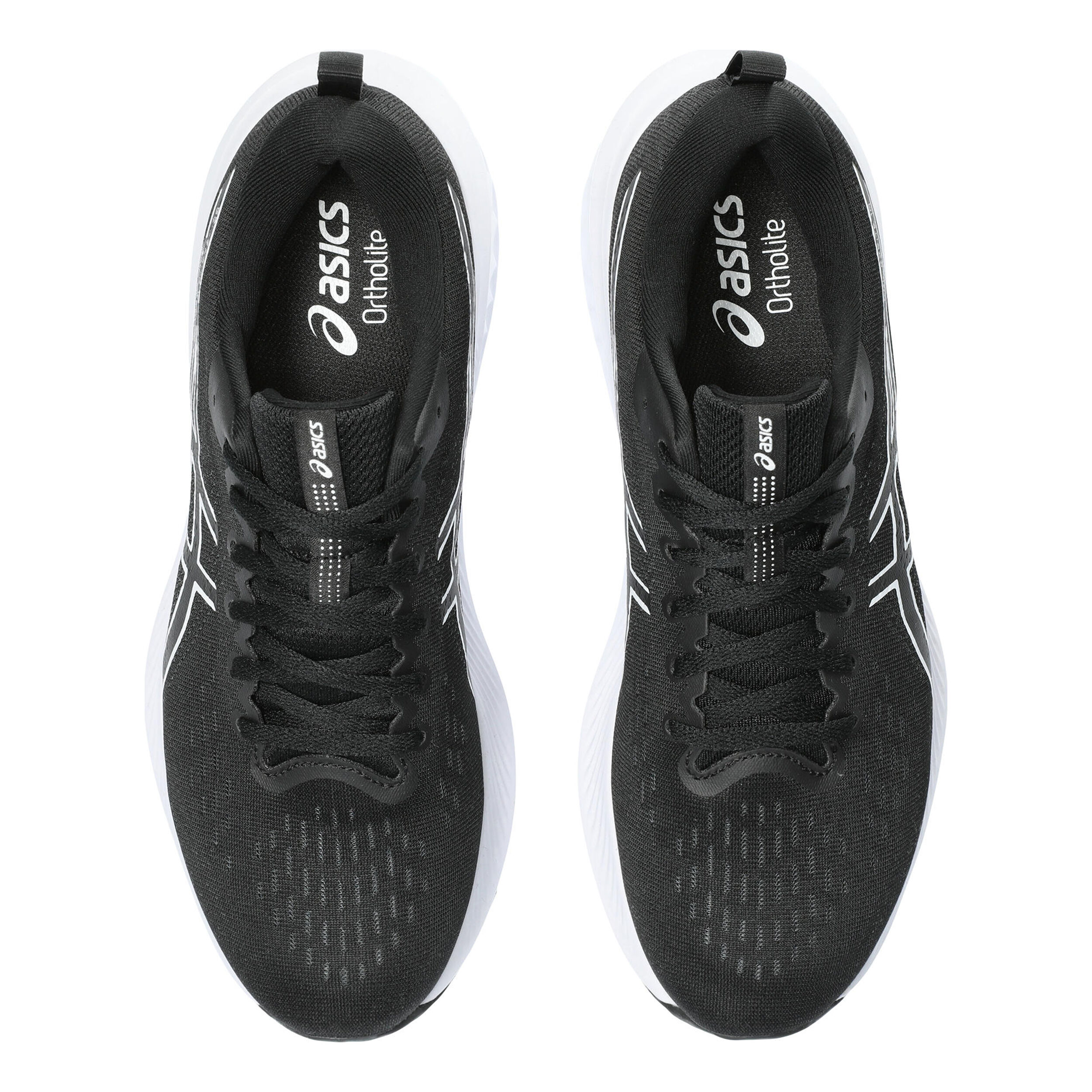 Asics blanche hot sale point noir