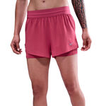 Vêtements Nike Nike Swift 2in1 Short Short de running Femmes-berry, argent