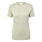 V&ecirc;tements Newline Newline Riverside Seamless T-Shirt Maillot De Course Femmes-Gris