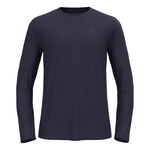 Vêtements Odlo Odlo Zeroweight Chill-Tec Maillot De Course Hommes-Bleu Foncé