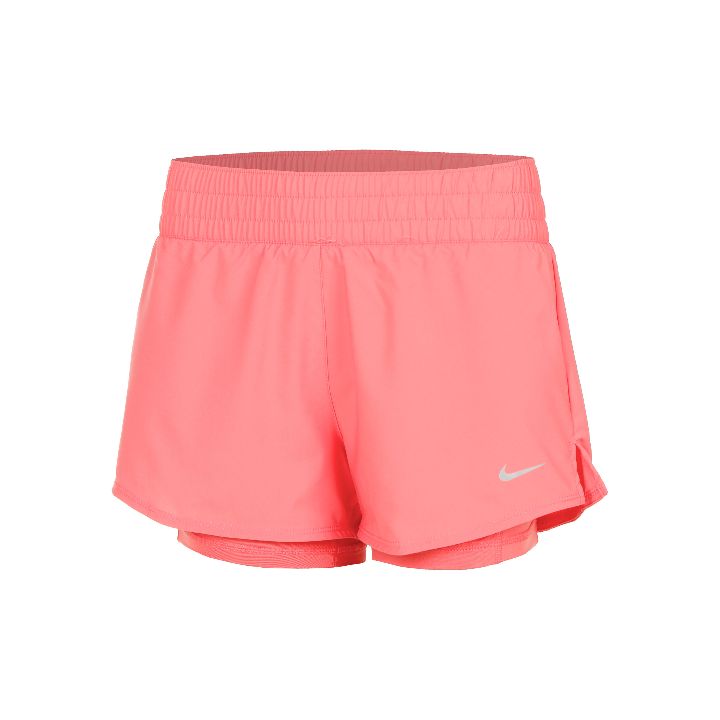 Dri Fit One Mid Rise 2in1 3in Shorts Femmes Corail