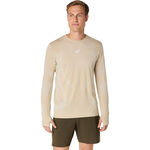 Vêtements ASICS ASICS Road Seamless Maillot De Course Hommes-Beige