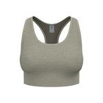 Vêtements Odlo Odlo Seamless Medium Padded Soutien-gorge Sport Femmes-Kaki