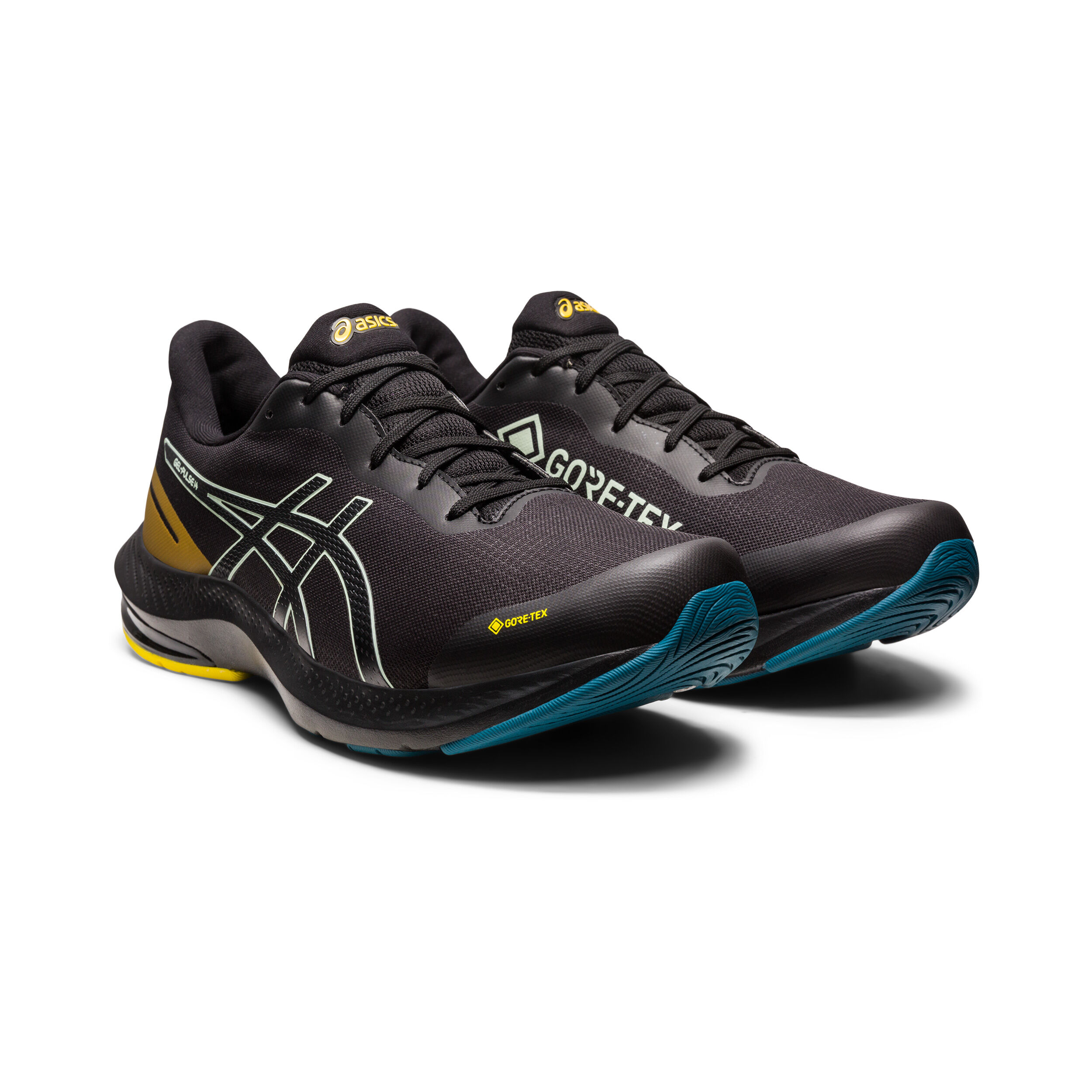 Gel Pulse 14 GTX Chaussure De Running Sans Stabilisateurs Hommes Noir Orange