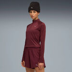 V&ecirc;tements Puma Puma Velocity Cloudspun 1/4 Zip Maillot De Course Femmes-Rouge