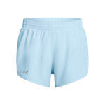 Vêtements Under Armour Under Armour Fly By 3in Short De Running Femmes-Bleu