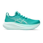 Chaussures de running ASICS ASICS Gel-Nimbus 27 Chaussure De Running Sans Stabilisateurs Femmes-Bleu,Mint
