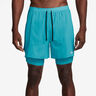 Stride 2in1 5in Short De Running Hommes-Turquoise