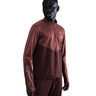 Pacer Winterized Half-Zip Maillot de course Hommes - rouge foncé, bronze