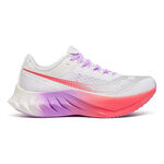 Chaussures de running Saucony Saucony Endorphin Pro 4 Chaussure De Compétition Femmes-Blanc,Pink