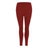 Road High Waist Collant de course Femmes-rouge vin