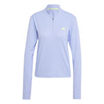 Vêtements adidas adidas Adizero 1/4 Zip Maillot De Course Femmes-Bleu Clair