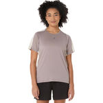 Vêtements ASICS ASICS Fujitrail Elite Maillot de course Femmes-gris, beige