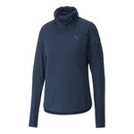 Vêtements Puma Puma Cloudspun High Neck Haut Manches Longues Femmes-Bleu Foncé