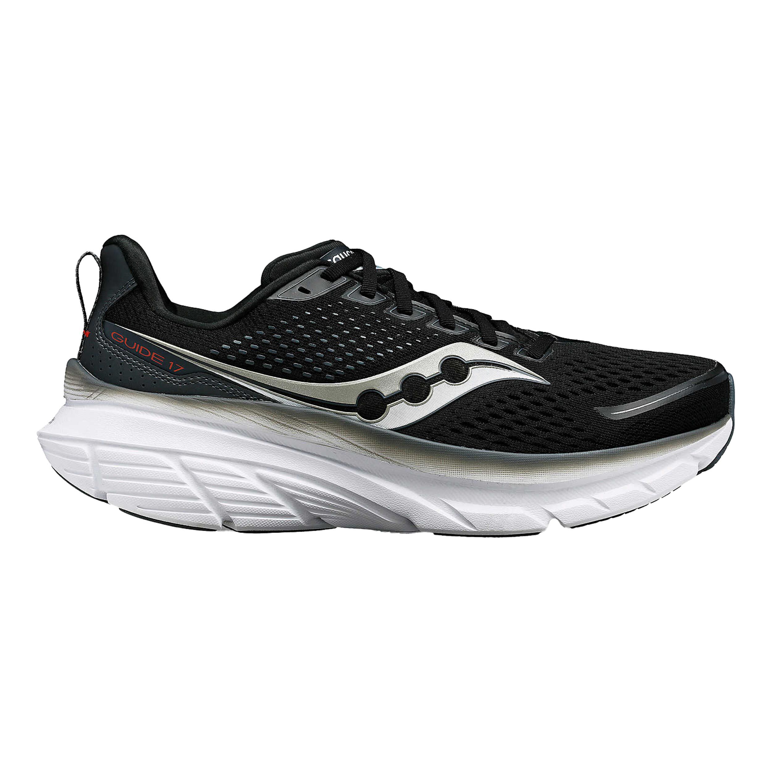 Acheter Saucony Guide 17 Chaussure De Running Avec Stabilisateurs Hommes Noir Gris en ligne Running Point FR