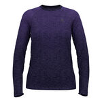 Vêtements Odlo Odlo Essential Seamless Haut Manches Longues Femmes-Bleu Foncé