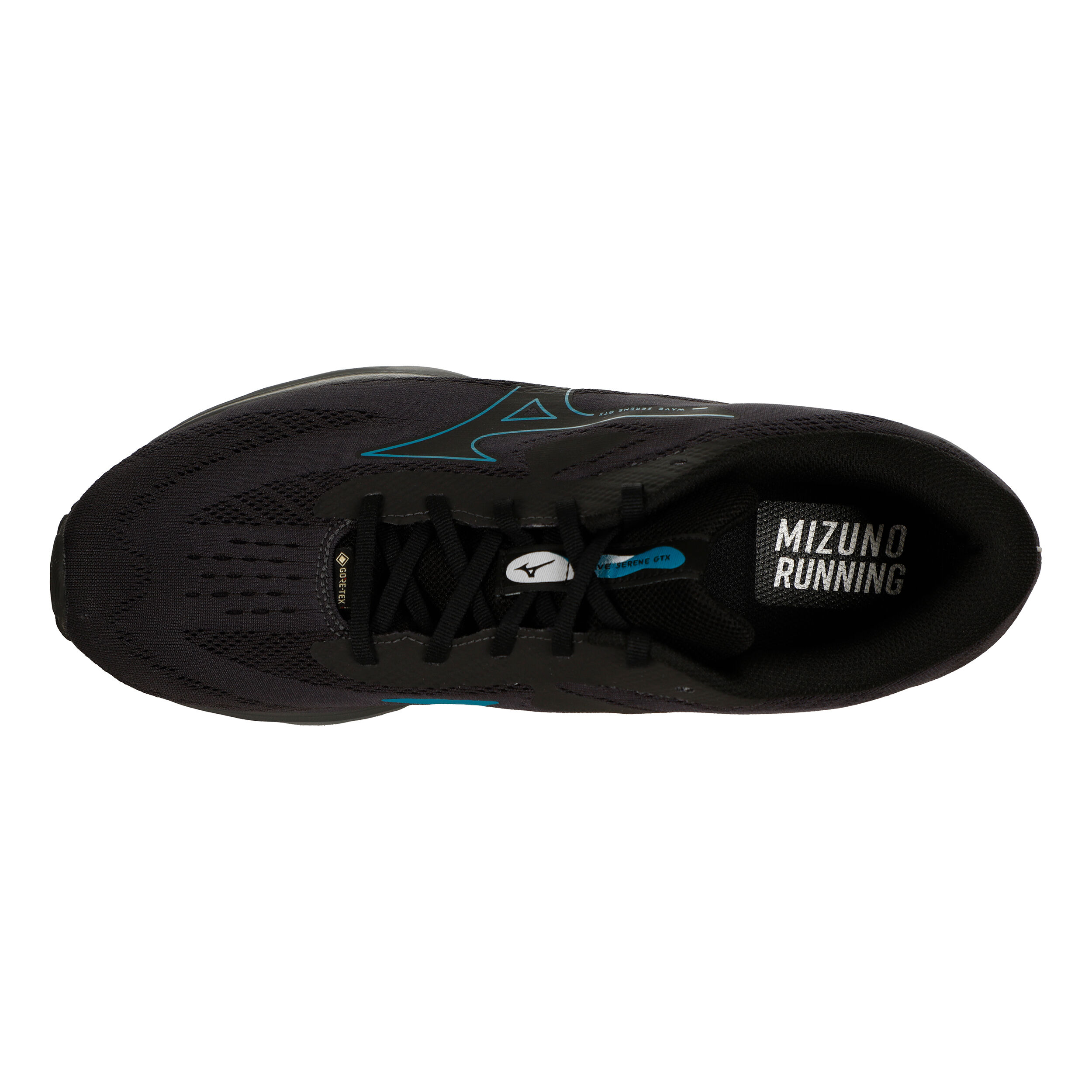 Wave Serene GTX Chaussure De Running Sans Stabilisateurs Hommes Gris Fonce Noir