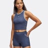 Run 96 Débardeur Tank Top Femmes-Bleu Foncé,Blanc
