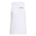V&ecirc;tements adidas adidas Terrex XPR D&eacute;bardeur Tank Top Femmes-Blanc,Noir
