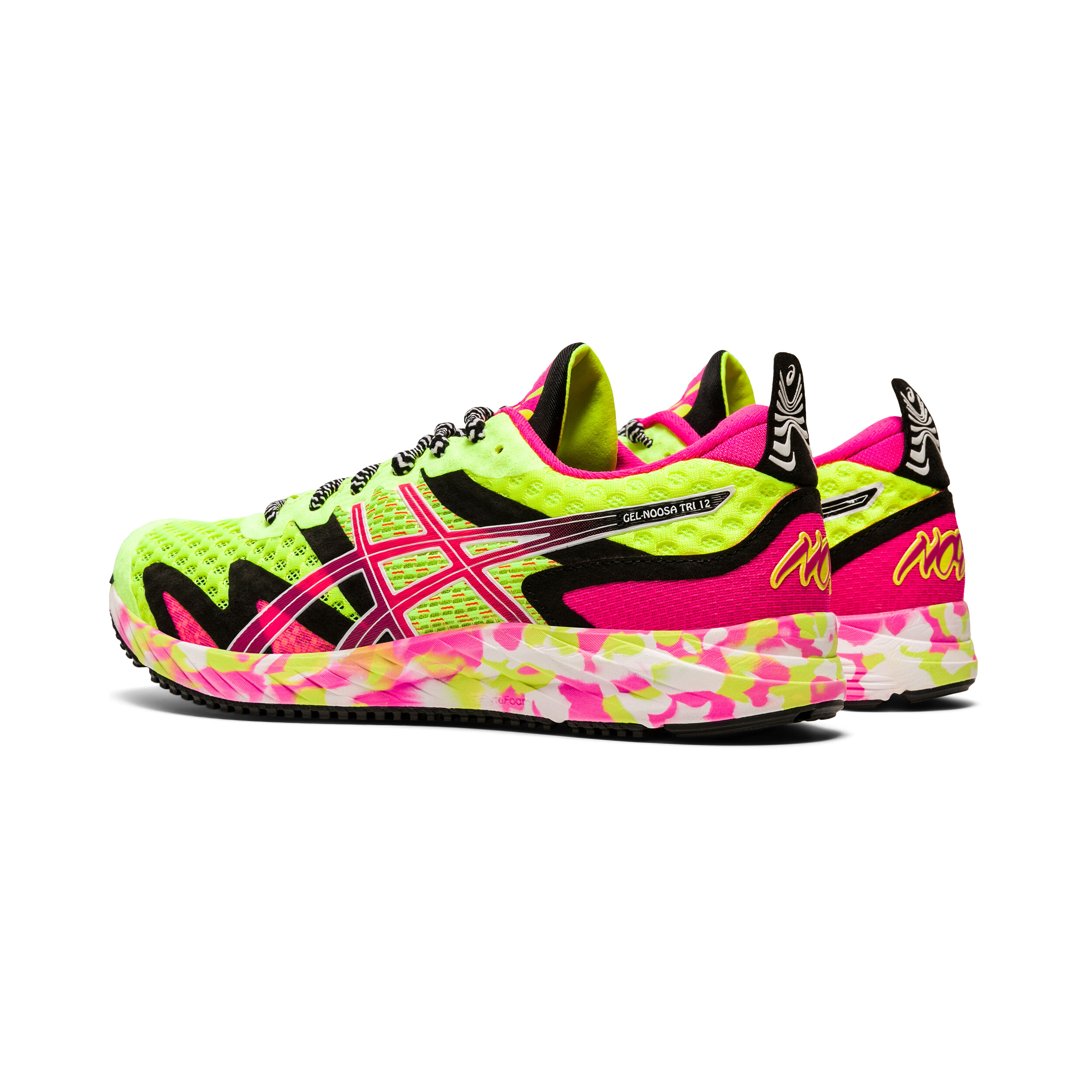 Asics jaune fluo et rose outlet