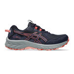 Chaussures de running ASICS ASICS Gel-Venture 10 Chaussure Trail Femmes-Bleu Foncé,Corail