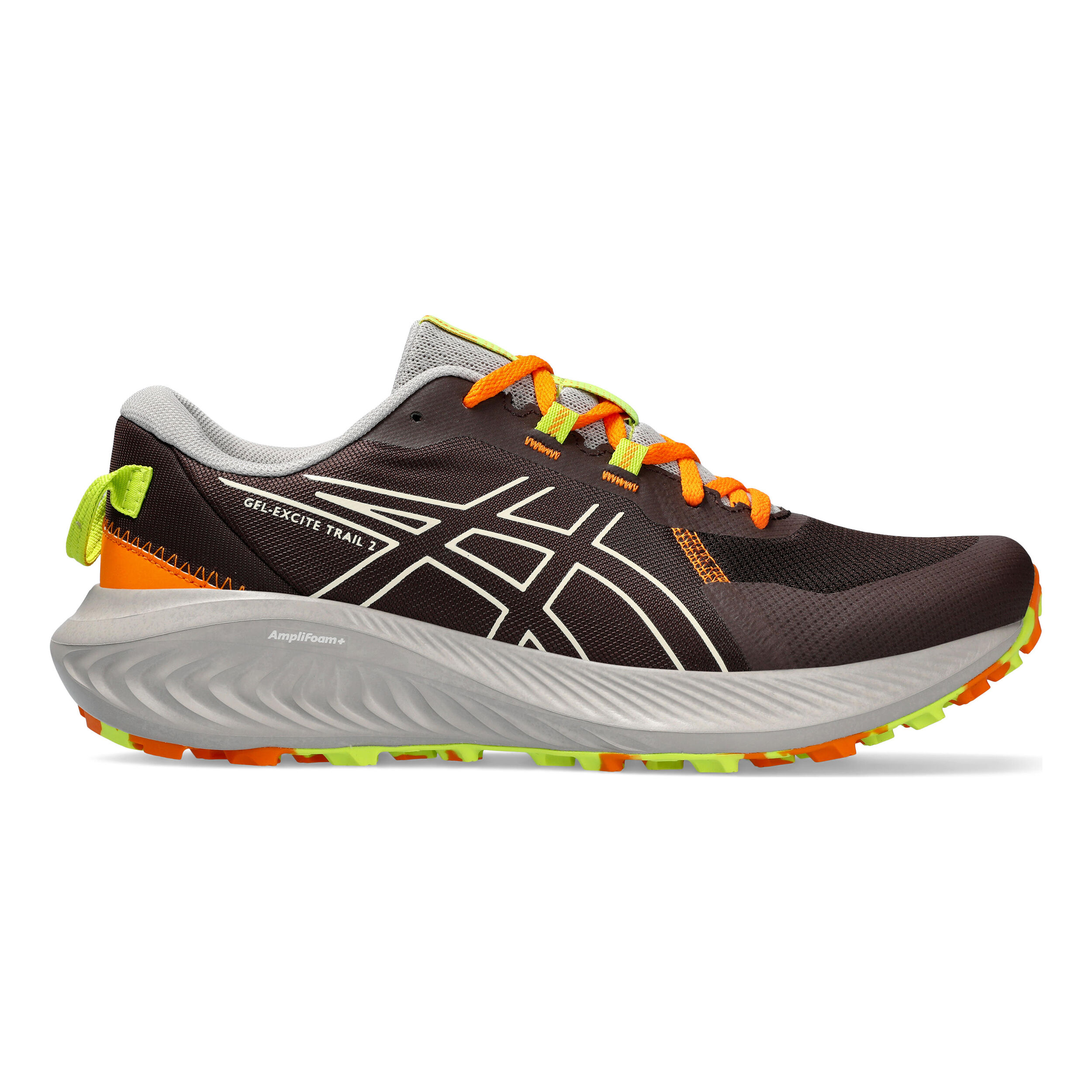 Gel Excite Trail 2 Chaussure Trail Hommes Gris Fonce Orange