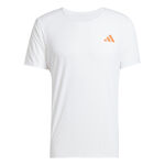 Vêtements adidas adidas Adizero Maillot De Course Hommes-Blanc,Orange