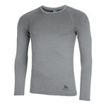 Vêtements Odlo Odlo BL Top Crew Neck Performance Light Eco Top De Course Hommes-Gris