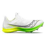 Chaussures de running Saucony Saucony Endorphin Cheetah Spikes-Blanc,Jaunes Fluo