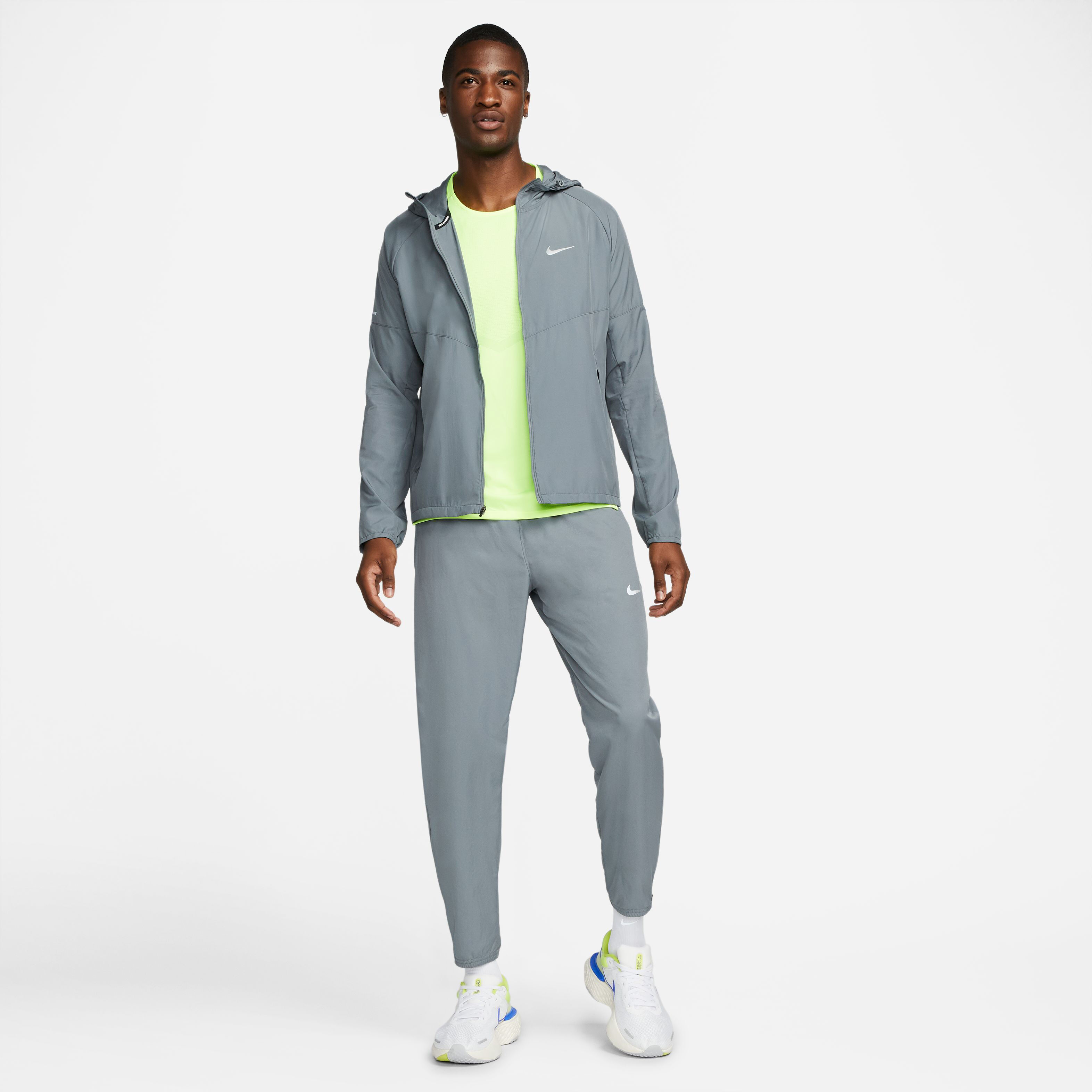 Acheter Nike Miler Repel Veste Running Hommes Gris en ligne Running Point FR