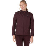 Vêtements ASICS ASICS Road Packable Veste Running Femmes-Rouge Foncé