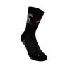 Performance Run Crew Chaussettes De Running-Noir,Orange